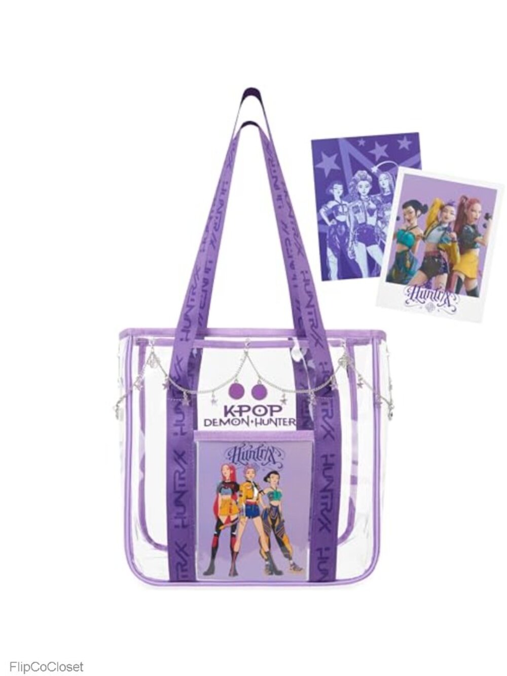 KPop Demon Hunters Clear Tote Bag PVC Stadium Shoulder Bag